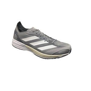 Adidas Mens Adizero Adios 7 GV7071 Grey Mesh Running Shoes Sneakers Size 12